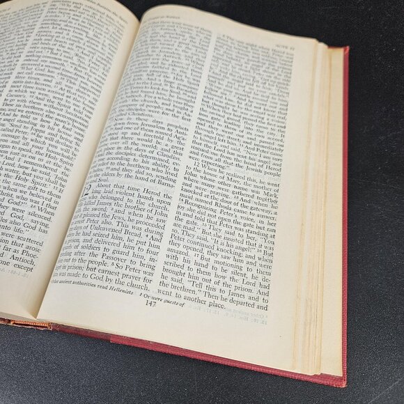 Vint 1952 Holy Bible Revised Standard Version Hard Cover Christian Book Nelson - Picture 6 of 14